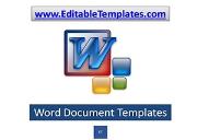 Editabletemplates.com - Word Document Templates Powerpoint Presentation