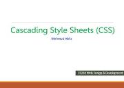 Cascading Style Sheets CSS Powerpoint Presentation
