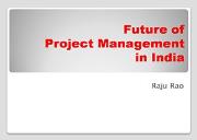 Future of Project Management In India Powerpoint Presentation