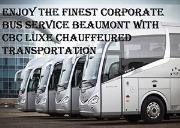 Enjoy the Finest Corporate Bus Service Beaumont with CBC Luxe Chauffeured Transportation Powerpoint Presentation