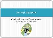 Animal Behaviour Powerpoint Presentation