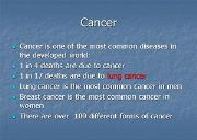 Cancer Powerpoint Presentation