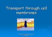 Cell Membrane Transport Powerpoint Presentation