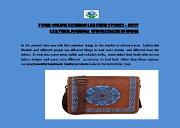 Your Online Shaista Handicraft Fashion Leather Store – Best Leather journal Wholesaler in India Powerpoint Presentation