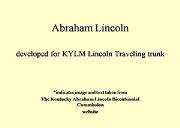 Abraham Lincoln Powerpoint Presentation