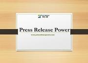 Press Release Power Journalists in USA - Press Release Power Powerpoint Presentation