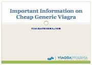 Important Information on Cheap Generic Viagra Powerpoint Presentation