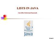 List in Java Powerpoint Presentation