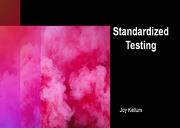 Standardized Testing Powerpoint Presentation