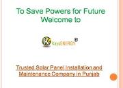 Trusted Solar Panel Installation and Maintenance Company in Punjab Powerpoint Presentation