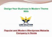 Popular and Modern Wordpress Website Company in Noida Powerpoint Presentation