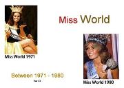 Miss World Winners (Between 1971 to 1980) Powerpoint Presentation