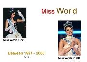 Miss World Winners (Between 1991 to 2000) Powerpoint Presentation