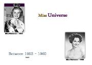 Miss Universe Winners (Between 1952 to 1960) Powerpoint Presentation