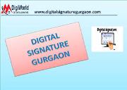 Digital Signature in Gurgaon Powerpoint Presentation