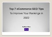 Top 7 eCommerce SEO Tips To Improve Your Rankings In 2022 Powerpoint Presentation