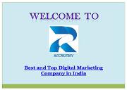 Best and Top Digital Marketing Company in India Powerpoint Presentation