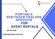 Portable Restroom Trailers Services For Event Rentals Powerpoint Presentation