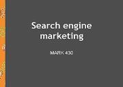 Search Marketing Powerpoint Presentation