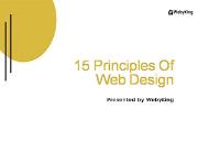 15 Key Principles Of Web Design Powerpoint Presentation