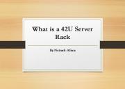 What is a 42U Server Rack Powerpoint Presentation