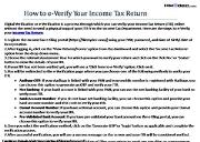 How to e-Verify Your Income Tax Return Powerpoint Presentation