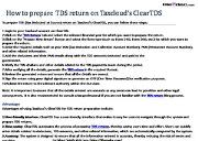 How to prepare TDS return on Taxclouds ClearTDS Powerpoint Presentation