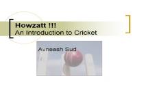Cricket Wicket PowerPoint Presentation