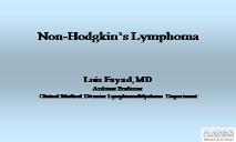 About Non Hodgkins Lymphoma PowerPoint Presentation