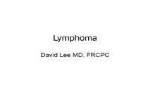 Lymphoma PowerPoint Presentation