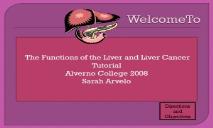 The Functions of the Liver and Liver Cancer Tutorial PowerPoint Presentation