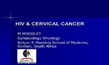 CERVICAL CANCER HIV PowerPoint Presentation