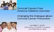 Cervical Cancer Free North Carolina PowerPoint Presentation