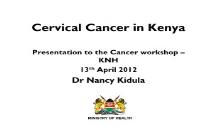 Cervical cancer in Kenya PowerPoint Presentation