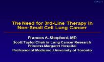 Recurrent Non small Cell Lung Cancer PowerPoint Presentation