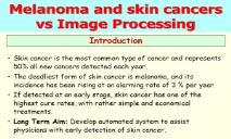 Skin cancer and melanoma PowerPoint Presentation