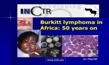 African burkitts lymphoma PowerPoint Presentation