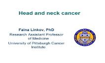 Human Head and Neck Cancer PowerPoint Presentation