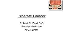 Prostate Cancer Overview PowerPoint Presentation