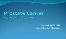 Prostate Cancer PowerPoint Presentation