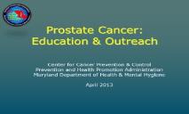 Prostate Cancer Education PowerPoint Presentation