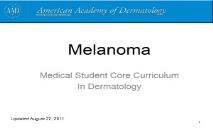 Melanoma PowerPoint Presentation