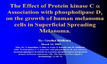 Skin Cancer Melanoma PowerPoint Presentation
