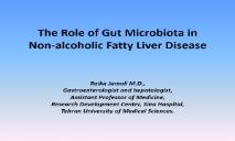 The role of gut microbiota in subjects with non-alcoholic fatty liver PowerPoint Presentation