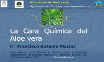 La Cara Quimica del Aloe Vera-Asocialoe PowerPoint Presentation