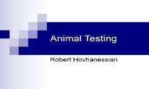 About Animal Testing PowerPoint Presentation