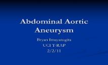 An Abdominal Aortic Aneurysm PowerPoint Presentation
