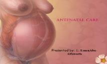 Antenatal care during the first second and the third PowerPoint Presentation