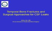 Temporal Bone Fractures PowerPoint Presentation
