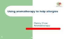 Aromatherapy First Aid PowerPoint Presentation